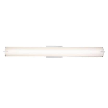 Westinghouse Fixture Wall LED Dimmable 30W Clear Temp Slct Brshd Nkl Crvd White Frosted Shade 6112200